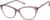 Angle view of Cat-Eye Glasses 4429218 in Red thumbnail