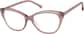 Angle view of Cat-Eye Glasses 4429218 in Red thumbnail