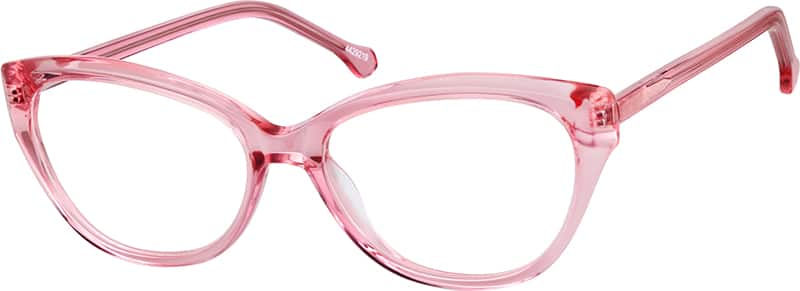 Angle view of Cat-Eye Glasses 4429219 in Pink