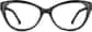 Front view of Cat-Eye Glasses 4429221 in Black thumbnail