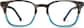 Front view of Square Glasses 4429312 in Gray/Blue thumbnail