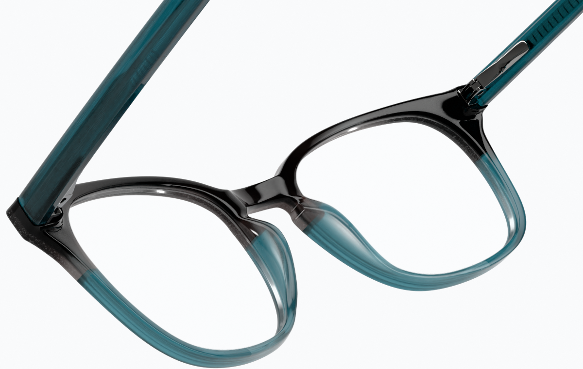 See-through view of Square Glasses 4429312 in Gray/Blue thumbnail