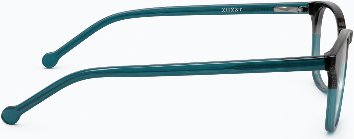 Side view of Square Glasses 4429312 in Gray/Blue thumbnail