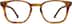 Square Glasses 4429315 in Amber