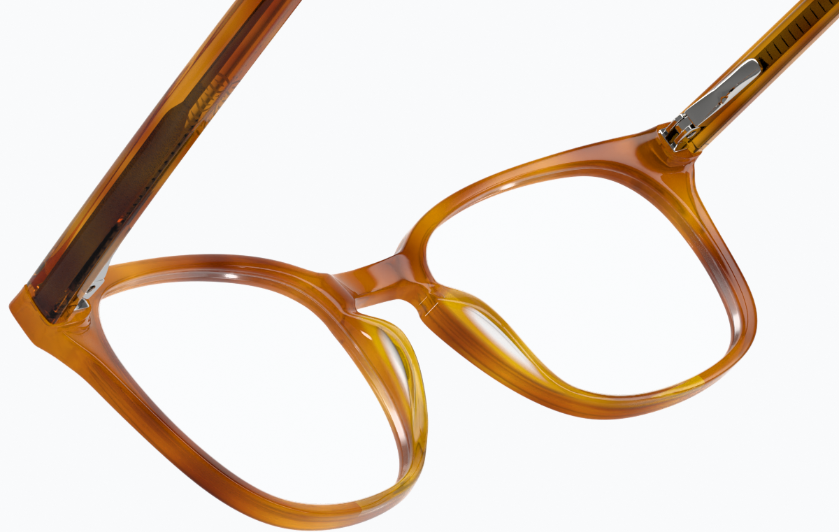 See-through view of Square Glasses 4429315 in Amber thumbnail