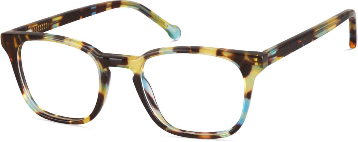 Angle view of Square Glasses 4429325 in Tortoiseshell