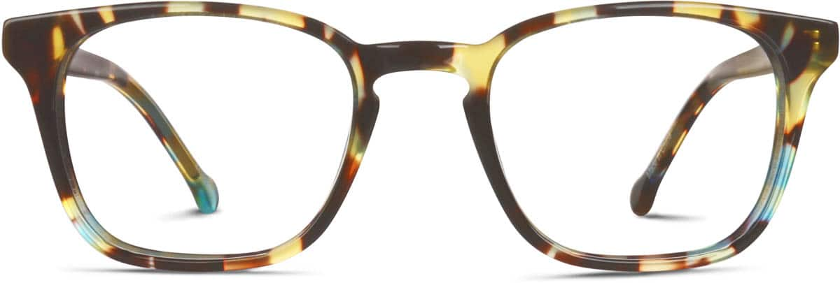 Front view of Square Glasses 4429325 in Tortoiseshell