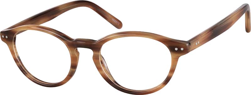 Malachite/Brown Round Glasses #4429524 | Zenni Optical