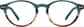 Front view of Round Glasses 4429524 in Malachite/Brown thumbnail