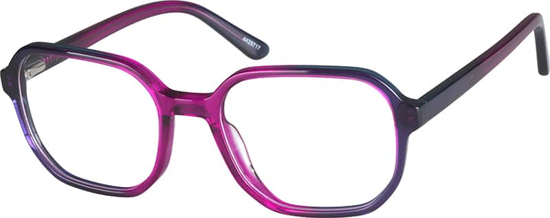 Angle view of Square Glasses 4429717 in Orchid