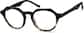 Angle view of Geometric Glasses 4429821 in Black thumbnail