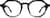 Front view of Geometric Glasses  4429821 in Black thumbnail