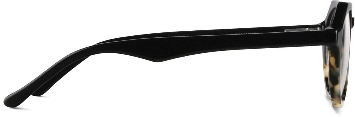 Side view of Geometric Glasses  4429821 in Black