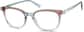 Angle view of Square Glasses 4430016 in Blue thumbnail