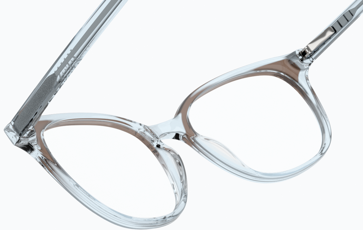See-through view of Square Glasses 4430016 in Blue thumbnail