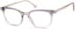 Angle view of Square Glasses 4430019 in Translucent thumbnail