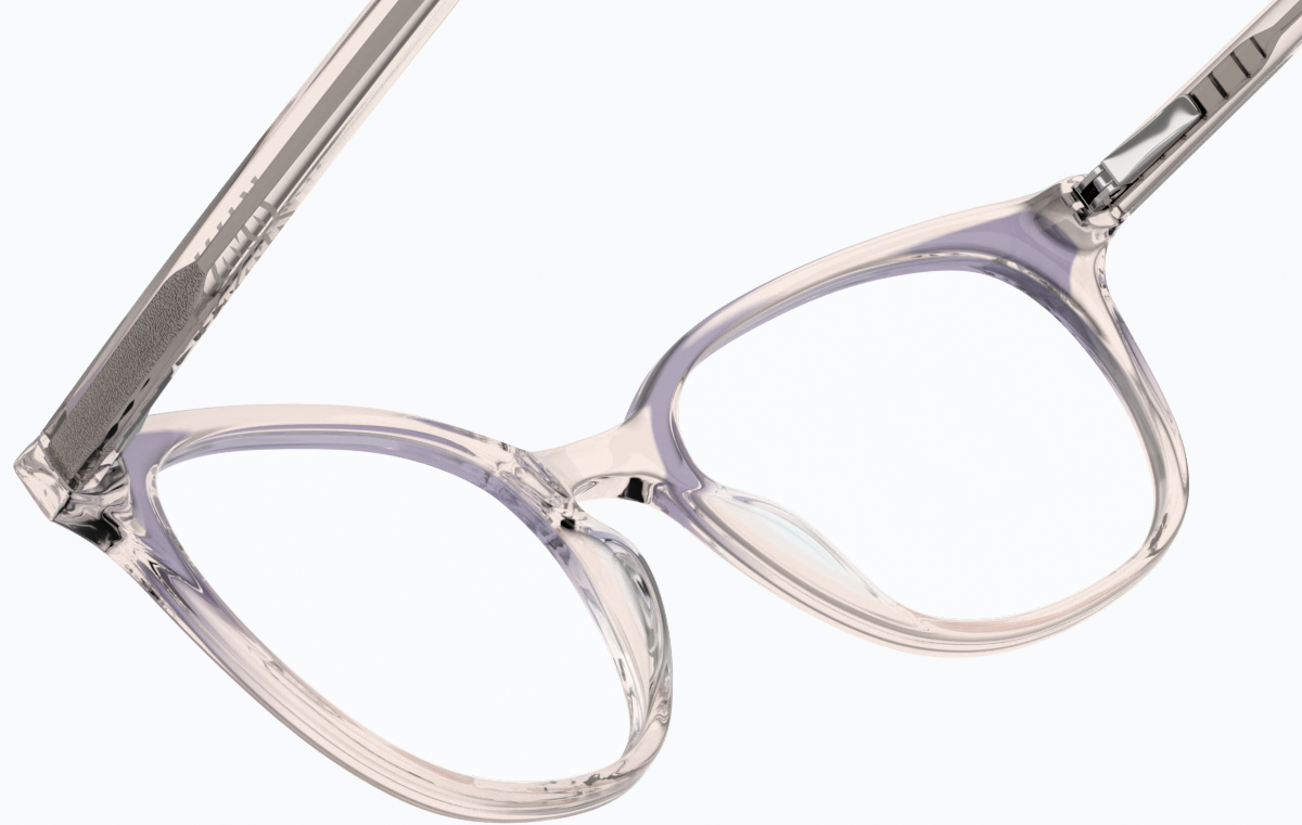 See-through view of Square Glasses 4430019 in Translucent thumbnail