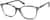 Angle view of Square Glasses 4430115 in Smokey Topaz/Blue thumbnail