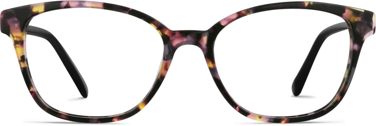 Front view of Square Glasses 4430125 in Tortoiseshell