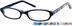 Kids’ Rectangle Glasses 443016 in Blue