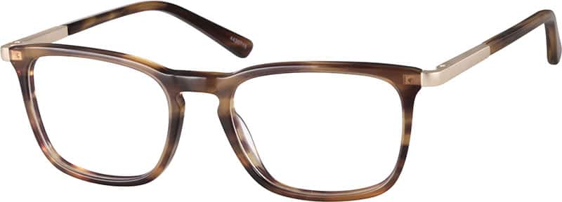 Angle view of Rectangle Glasses 4430715 in Oak
