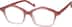 Geometric Glasses 4431318 in Red Grapefruit