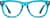 Front view of Kids’ Square Glasses 4431416 in Blue thumbnail