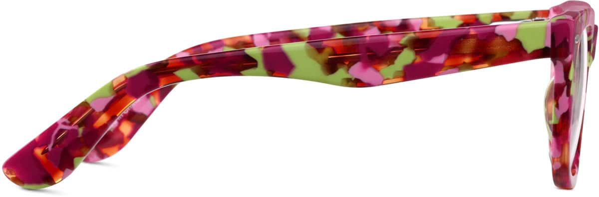 Side view of Kids’ Square Glasses 4431418 in Rose