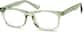 Angle view of Kids’ Rectangle Glasses 4431524 in Green thumbnail