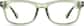 Front view of Kids’ Rectangle Glasses 4431524 in Green thumbnail