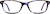 Front view of Kids' Rectangle Glasses 4431617 in Purple thumbnail