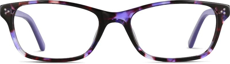 Purple Kids' Rectangle Glasses