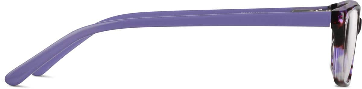 Side view of Kids' Rectangle Glasses 4431617 in Purple