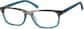 Angle view of Kids’ Rectangle Glasses 4431916 in Gray/Blue thumbnail