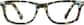 Front view of Kids’ Rectangle Glasses 4431924 in Pattern thumbnail