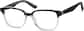 Angle view of Kids’ Square Glasses 4432121 in Black thumbnail