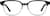 Front view of Kids’ Square Glasses 4432121 in Black thumbnail