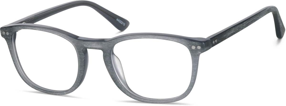 Angle view of Kids’ Square Glasses 4432212 in Gray