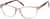 Angle view of Rectangle Glasses 4432619 in Tawny thumbnail