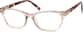 Angle view of Rectangle Glasses 4432619 in Tawny thumbnail