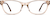 Front view of Rectangle Glasses 4432619 in Tawny thumbnail