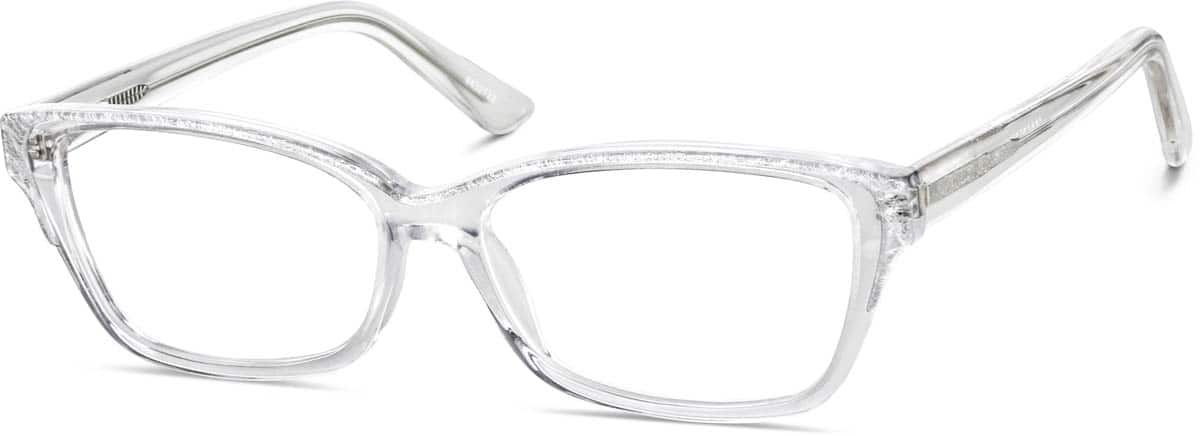 Angle view of Rectangle Glasses 4432723 in Clear