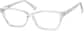 Angle view of Rectangle Glasses 4432723 in Clear thumbnail
