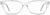 Front view of Rectangle Glasses 4432723 in Clear thumbnail