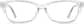 Front view of Rectangle Glasses 4432723 in Clear thumbnail