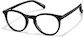 Angle view of Kids’ Round Glasses 4433021 in Black thumbnail