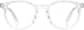 Front view of Kids’ Round Glasses 4433023 in Clear thumbnail