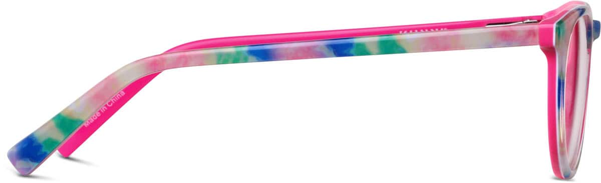 Side view of Kids’ Round Glasses 4433039 in Tie-Dye