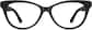 Front view of Soiree Glasses 4433221 in Black thumbnail