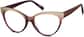 Angle view of Cat-Eye Glasses 4434114 in Gold Ombre thumbnail